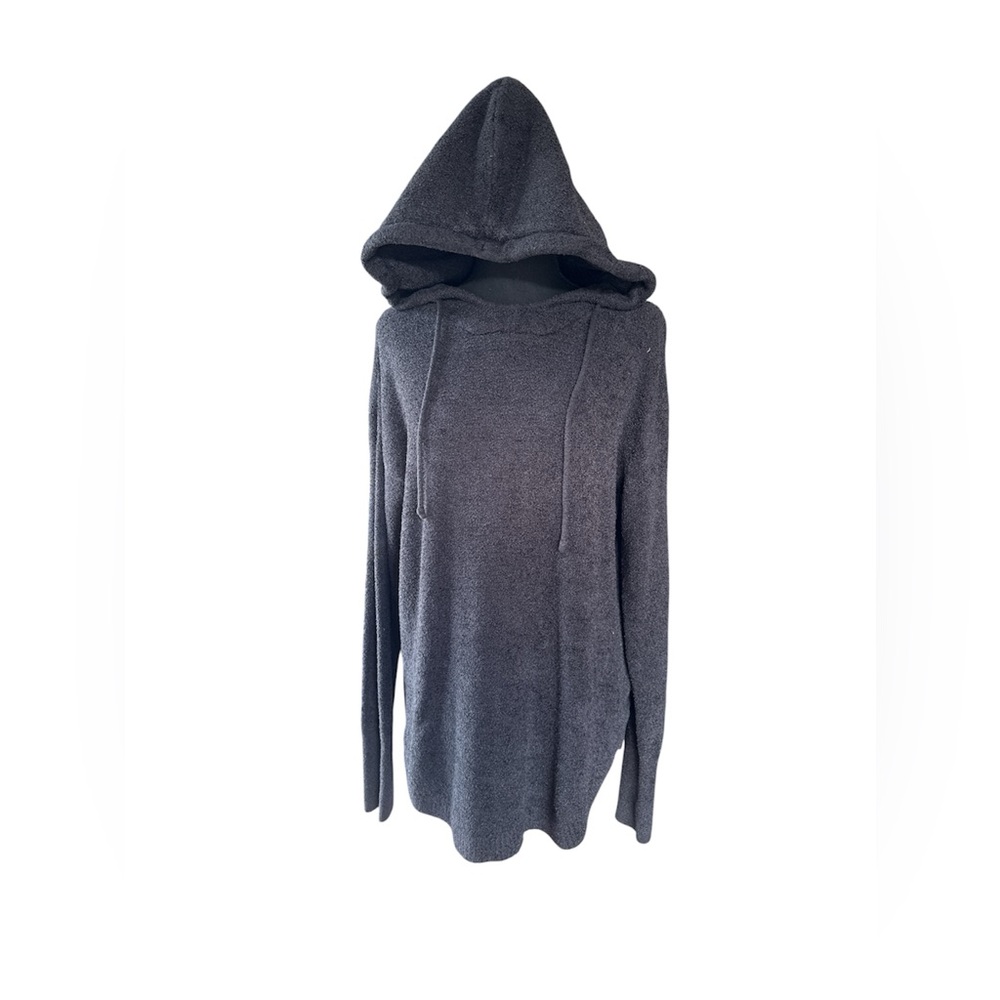 Barefoot Dreams  Black Crewneck Hoodie Sweater Size Medium